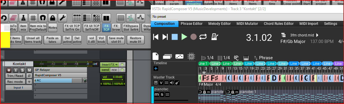 Rapid Composer as VST3